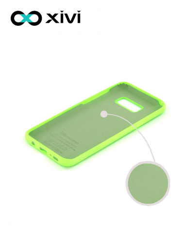 Накладка задняя Xivi для SAMSUNG Galaxy S8 Plus, Silicon Case, силикон, матовая, №61, цвет салатовый 2