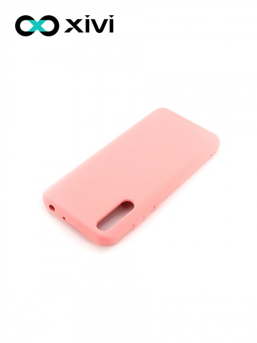 Накладка задняя Xivi для HUAWEI Y8P 2020 P SMART S, Silicon Case, силикон, матовая, №19, цвет розовый 4