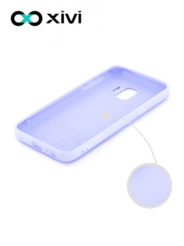 Накладка задняя Xivi для SAMSUNG Galaxy J2 CORE J260, Silicon Case, силикон, матовая, №11, цвет лавандовый 2