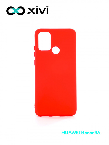 Накладка задняя Xivi для HUAWEI Honor 9A, Silicon Case, силикон, матовая, №4, цвет морковный 1