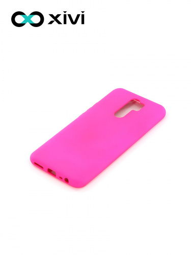 Накладка задняя Xivi для XIAOMI Redmi 9, Silicon Case, силикон, матовая, №64, цвет фуксия 3