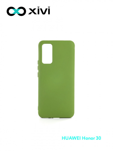 Накладка задняя Xivi для HUAWEI Honor 30 , Silicon Case, силикон, матовая, №57, цвет зелёный 1