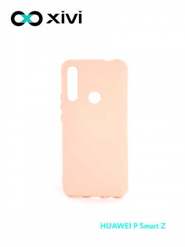 Накладка задняя Xivi для HUAWEI Y9 PRIME P SMART Z, Silicon Case, силикон, матовая, №30, цвет розовый 1