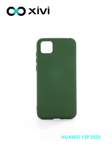 Накладка задняя Xivi для HUAWEI Y5P 2020 HONOR9S, Silicon Case, силикон, матовая, №59, цвет темно-зеленый 1