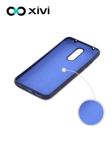 Накладка задняя Xivi для XIAOMI Redmi 8, Silicon Case, силикон, матовая, №2, цвет индиго, тёмный 2