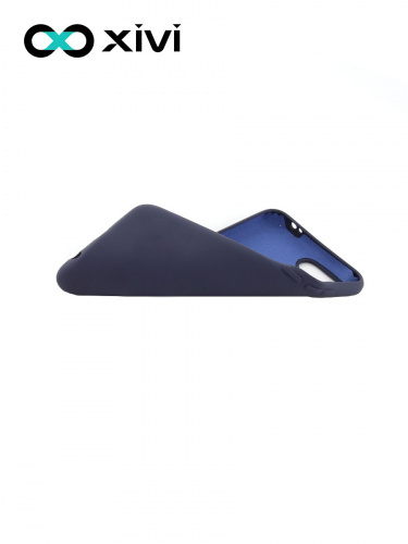 Накладка задняя Xivi для HUAWEI Honor 10, Silicon Case, силикон, матовая, №2, цвет индиго, тёмный 6