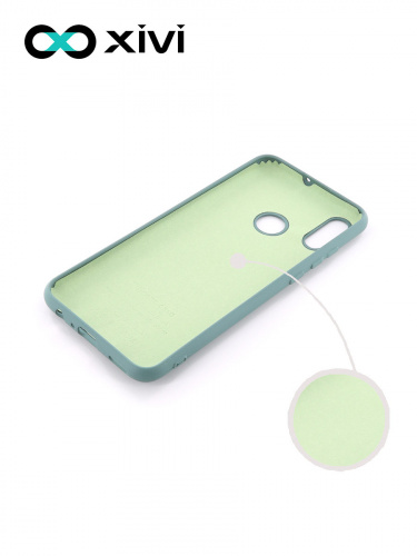 Накладка задняя Xivi для HUAWEI P Smart (2019), Silicon Case, силикон, матовая, №56, цвет зелёный 2