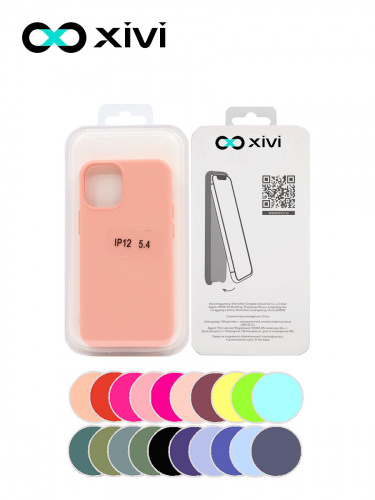 Накладка задняя Xivi для APPLE iPhone 12 5.4, Silicon Case, силикон, матовая, №39, цвет бежевый 5