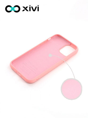 Накладка задняя Xivi для APPLE iPhone 11 Pro, Silicon Case, силикон, матовая, №19, цвет розовый 2