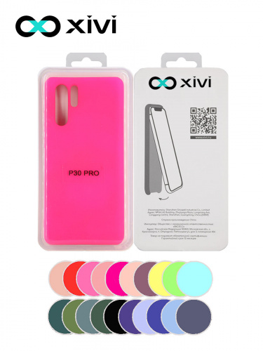 Накладка задняя Xivi для HUAWEI P30 Pro, Silicon Case, силикон, матовая, №64, цвет фуксия 5