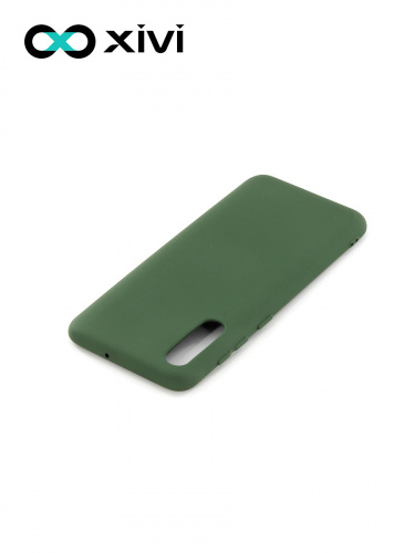Накладка задняя Xivi для SAMSUNG Galaxy A50 A30S A50S, Silicon Case, силикон, матовая, №59, цвет темно-зеленый 4