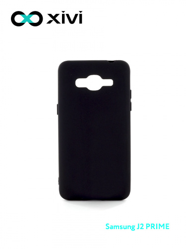 Накладка задняя Xivi для SAMSUNG Galaxy J2 PRIME G530, Silicon Case, силикон, матовая, №1, цвет чёрный 1