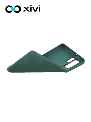 Накладка задняя Xivi для HUAWEI P30 Pro, Silicon Case, силикон, матовая, №46, цвет изумрудный 6