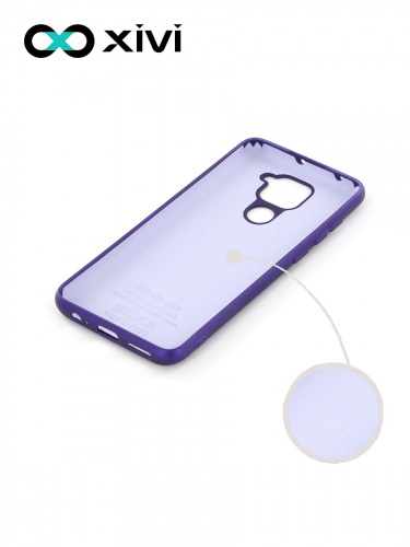 Накладка задняя Xivi для XIAOMI REDMI NOTE 9, Silicon Case, силикон, матовая, №17, цвет фиолетовый 2