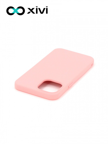 Накладка задняя Xivi для APPLE iPhone 12 6.1 6.1 Pro, Silicon Case, силикон, матовая, №19, цвет розовый 4