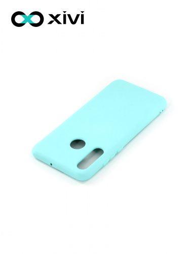 Накладка задняя Xivi для HUAWEI P30 Lite Nova 4E, Silicon Case, силикон, матовая, №8, цвет голубой 4