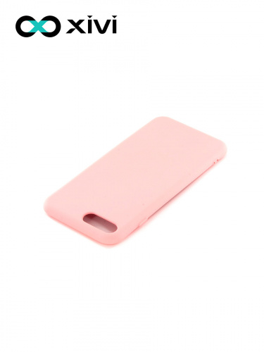 Накладка задняя Xivi для APPLE iPhone 7 8 Plus, Silicon Case, силикон, матовая, №19, цвет розовый 4