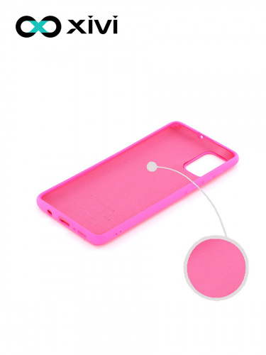 Накладка задняя Xivi для SAMSUNG Galaxy A71 5G, Silicon Case, силикон, матовая, №33, цвет розовый 2