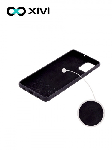 Накладка задняя Xivi для SAMSUNG Galaxy A31, Silicon Case, силикон, матовая, №1, цвет чёрный 2