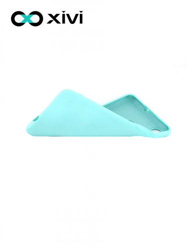 Накладка задняя Xivi для HUAWEI P30 Lite Nova 4E, Silicon Case, силикон, матовая, №8, цвет голубой 6