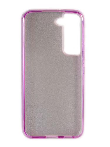 Накладка задняя для SAMSUNG Galaxy S22 Plus, силикон, блёстки, цвет: сиреневый