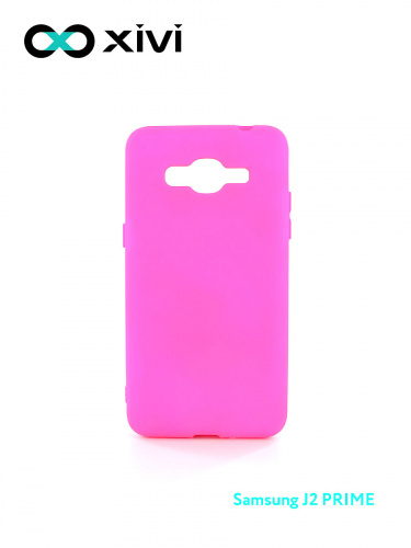 Накладка задняя Xivi для SAMSUNG Galaxy J2 PRIME G530, Silicon Case, силикон, матовая, №33, цвет розовый 1