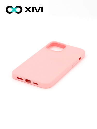 Накладка задняя Xivi для APPLE iPhone 12 6.7, Silicon Case, силикон, матовая, №19, цвет розовый 3
