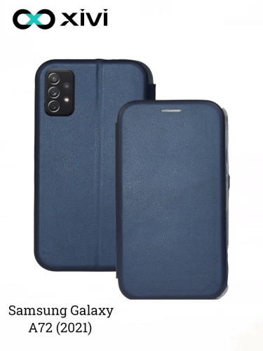 Чехол-книжка Xivi для SAMSUNG  Galaxy A72 (2021), Fashion Case, на магните, экокожа, цвет темно-синий 1