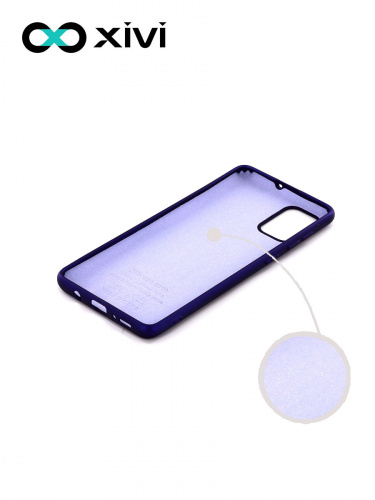 Накладка задняя Xivi для SAMSUNG Galaxy A71 5G, Silicon Case, силикон, матовая, №17, цвет фиолетовый 2