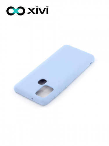 Накладка задняя Xivi для SAMSUNG Galaxy A21S, Silicon Case, силикон, матовая, №42, цвет сиреневый 4