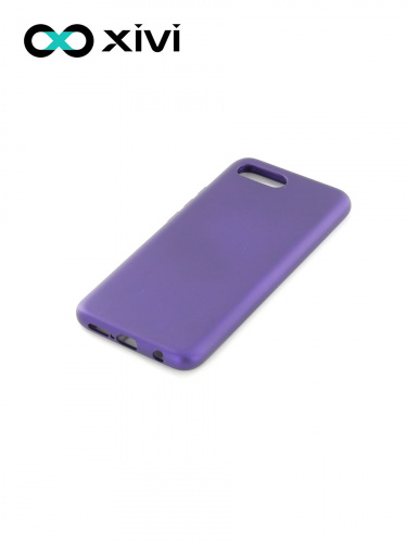 Накладка задняя Xivi для HUAWEI Honor 10, Silicon Case, силикон, матовая, №17, цвет фиолетовый 3
