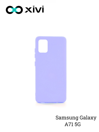 Накладка задняя Xivi для SAMSUNG Galaxy A71 5G, Silicon Case, силикон, матовая, №11, цвет лавандовый 1