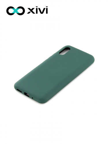 Накладка задняя Xivi для XIAOMI Redmi 9A, Silicon Case, силикон, матовая, №46, цвет изумрудный 3