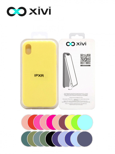 Накладка задняя Xivi для APPLE iPhone XR, Silicon Case, силикон, матовая, №41, цвет жёлтый 5