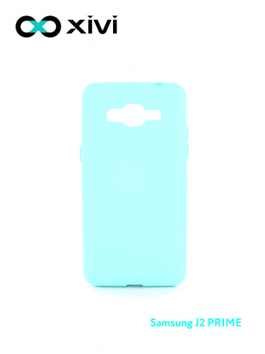 Накладка задняя Xivi для SAMSUNG Galaxy J2 PRIME G530, Silicon Case, силикон, матовая, №8, цвет голубой 1