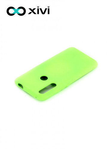 Накладка задняя Xivi для HUAWEI Y9 PRIME P SMART Z, Silicon Case, силикон, матовая, №61, цвет салатовый 4