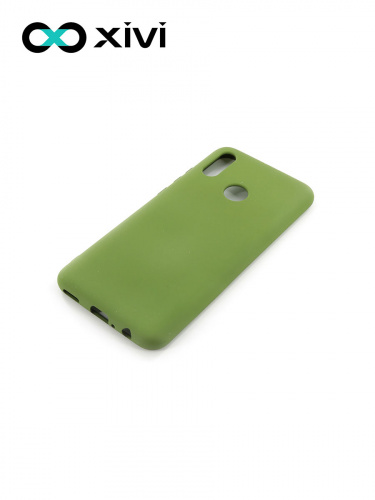Накладка задняя Xivi для HUAWEI P Smart (2019), Silicon Case, силикон, матовая, №57, цвет зелёный 3