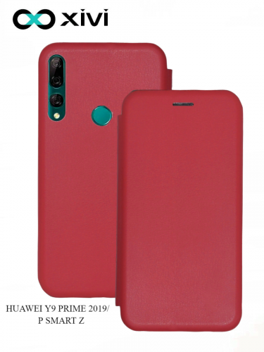 Чехол-книжка Xivi для HUAWEI Y9 PRIME 2019P SMART Z, Fashion Case, на магните, экокожа, цвет красный 1