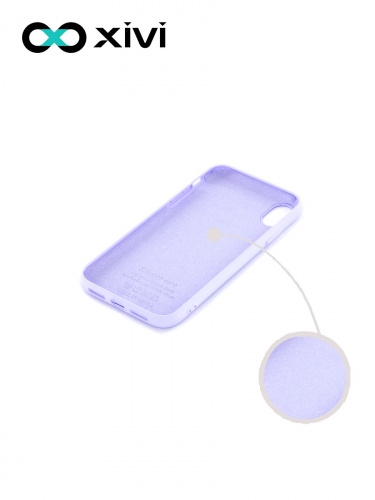 Накладка задняя Xivi для APPLE iPhone XR, Silicon Case, силикон, матовая, №11, цвет лавандовый 2