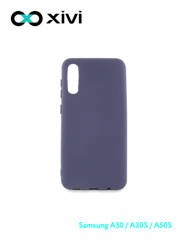 Накладка задняя Xivi для SAMSUNG Galaxy A50 A30S A50S, Silicon Case, силикон, матовая, №2, цвет индиго, тёмный 1