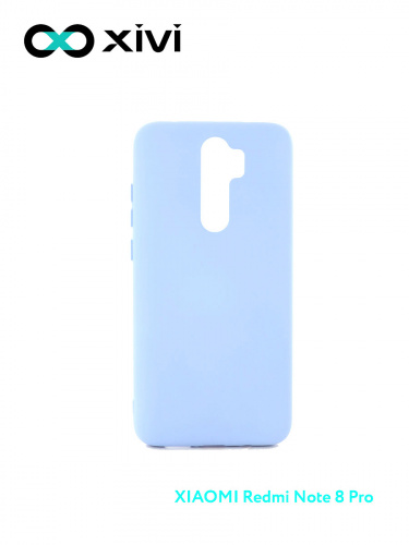 Накладка задняя Xivi для XIAOMI REDMI NOTE 8 PRO, Silicon Case, силикон, матовая, №42, цвет сиреневый верный  1