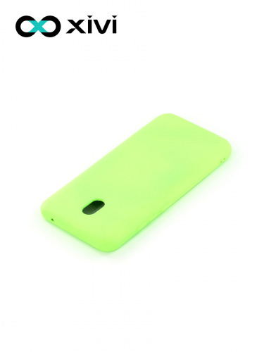 Накладка задняя Xivi для XIAOMI REDMI 8A, Silicon Case, силикон, матовая, №61, цвет салатовый 4