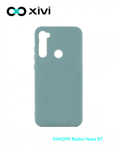 Накладка задняя Xivi для XIAOMI Redmi Note 8T, Silicon Case, силикон, матовая, №56, цвет зелёный 1