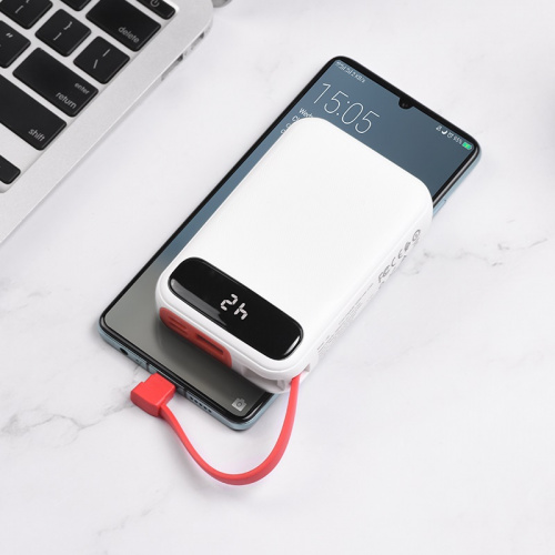 hoco-j40-powerful-mobile-power-bank-10000mah-built-in-cable-charging