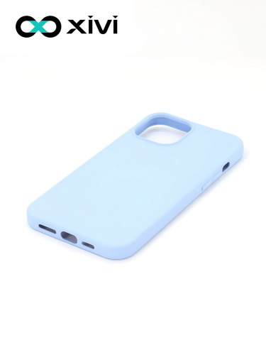 Накладка задняя Xivi для APPLE iPhone 12 6.7, Silicon Case, силикон, матовая, №42, цвет сиреневый 3