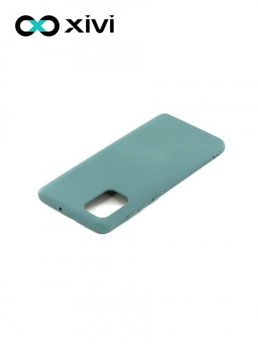 Накладка задняя Xivi для SAMSUNG Galaxy A71 5G, Silicon Case, силикон, матовая, №56, цвет зелёный 4