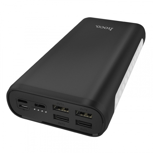 hoco-j60-snowflake-table-lamp-mobile-power-bank-30000mah-ports