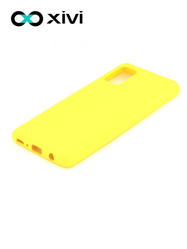 Накладка задняя Xivi для SAMSUNG Galaxy A41, Silicon Case, силикон, матовая, №41, цвет жёлтый 3