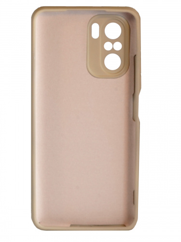Накладка задняя для XIAOMI POCO F3, Soft Touch, 2 мм, силикон, цвет: кофе с молоком