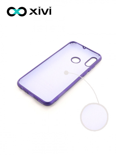 Накладка задняя Xivi для HUAWEI P Smart (2019), Silicon Case, силикон, матовая, №17, цвет фиолетовый 2